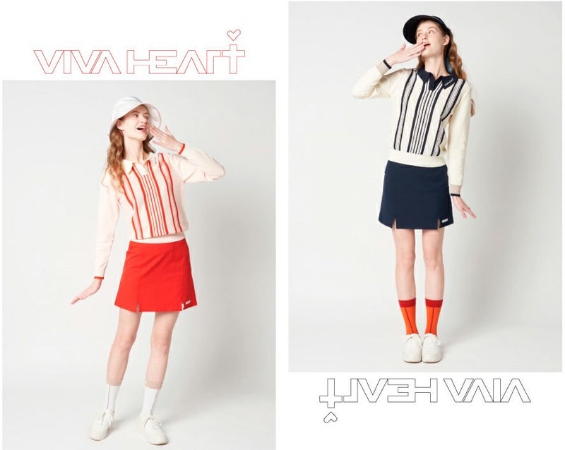 Women's Skirt VIVA HEART 2025 Spring/Summer New Golf Wear