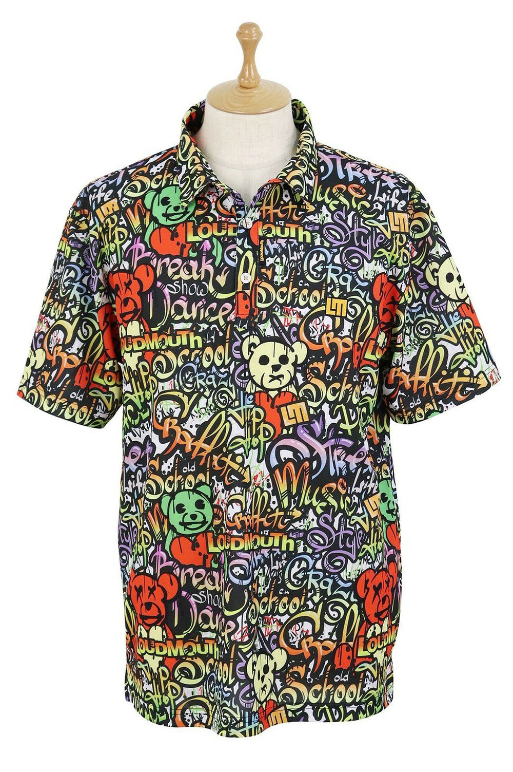 LOUD MOUTH GOLF　ラウンドマウスゴルフ　半袖ポロシャツ 　M tシャツ LOUDMOUTH/ラウドマウス ゴルフウェア ブランド ロゴ