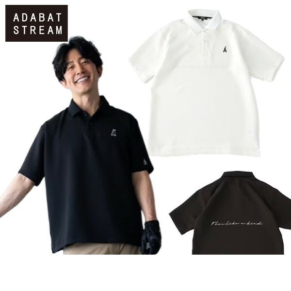 Men's Polo Shirt ADABAT STREAM 2025 Spring/Summer New Golf Wear