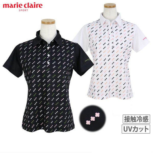 女子短袖polo衬衫Marie Claire Sport 2025春季/夏季新高尔夫服装