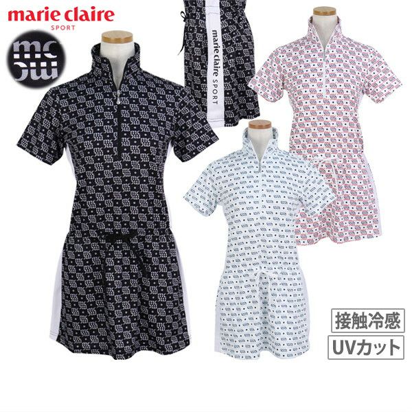 女子马球衬衫玛丽·克莱尔·玛丽·克莱尔（Marie Claire Claire）运动2025春季/夏季新高尔夫服装