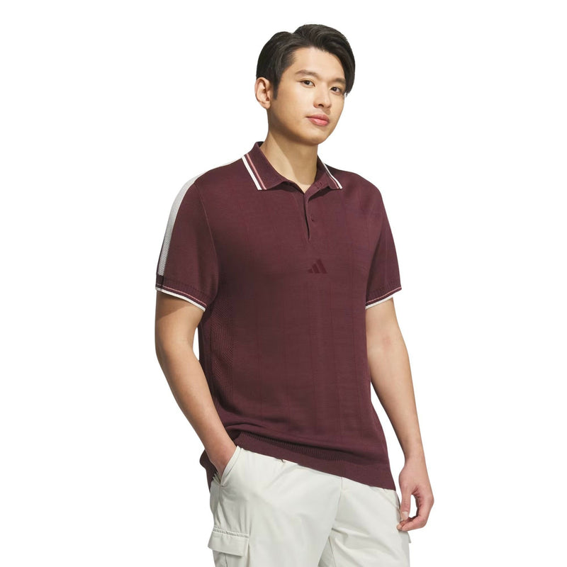 Men's Polo Shirt Adidas Adidas Golf Adidas Golf Japan Genuine Product 2025 Spring/Summer New Golf Wear