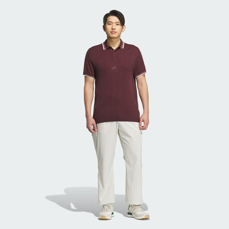 Men's Polo Shirt Adidas Adidas Golf Adidas Golf Japan Genuine Product 2025 Spring/Summer New Golf Wear