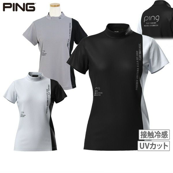 女性高領襯衫PING 2025春季/夏季新高爾夫服裝