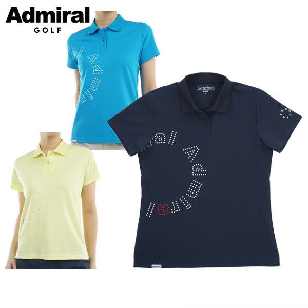 Polo shirt for women Admiral Golf Japan genuine product 2025 Spring/Summer New Golf Wear