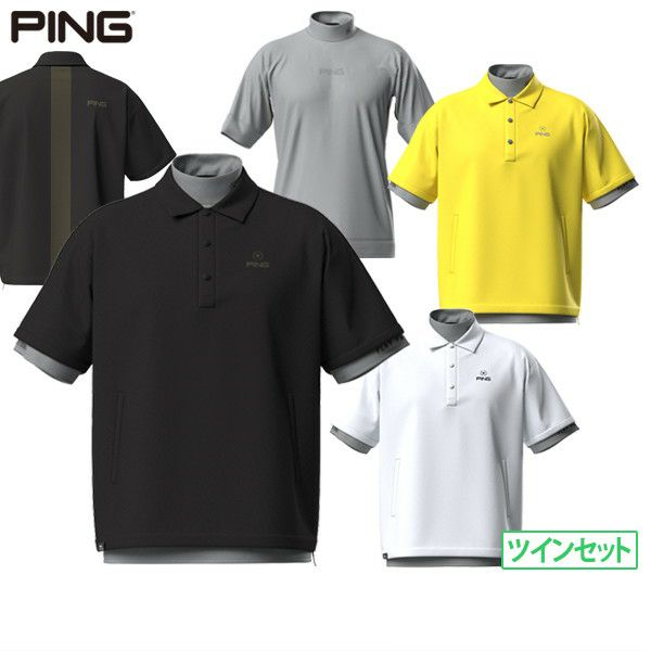 男士polo襯衫內襯衫套裝Ping Ping 2025春季/夏季新高爾夫服裝