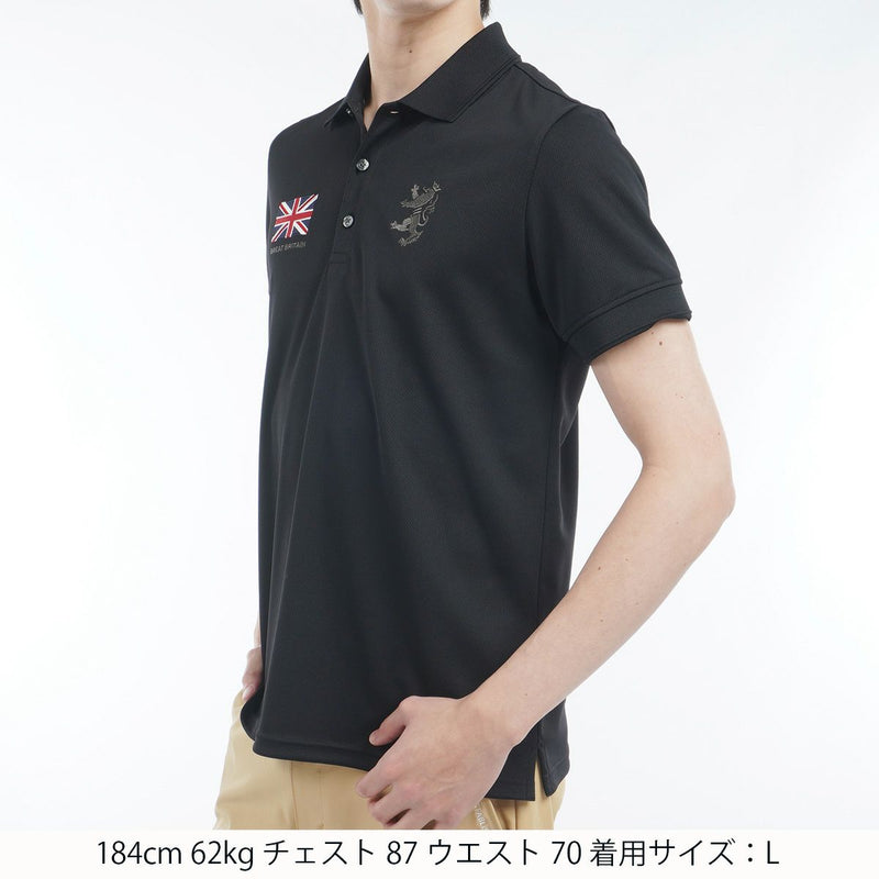 Men's Polo Shirt Admiral Golf Admiral Golf Japan Official Product 2025 Spring/Summer New Golf Wear