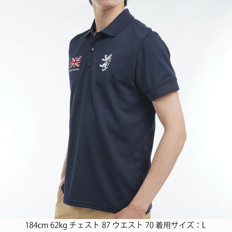 Men's Polo Shirt Admiral Golf Admiral Golf Japan Official Product 2025 Spring/Summer New Golf Wear