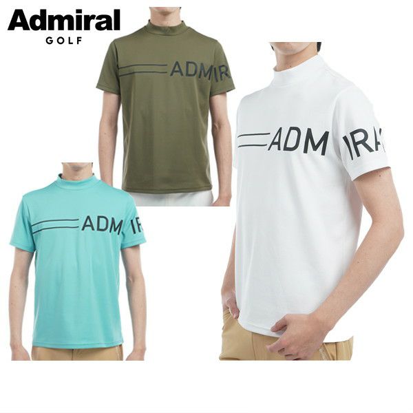 High neck shirt for men Admiral Golf Japan genuine product 2025 Spring/Summer New Golf Wear