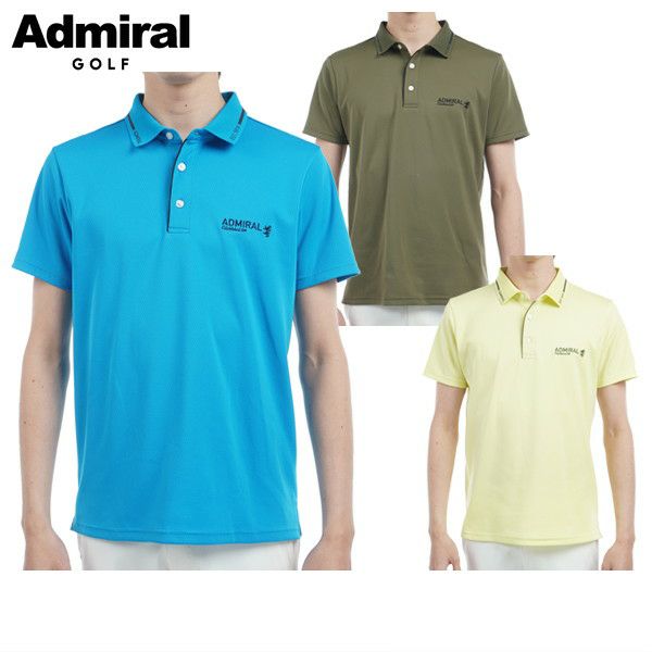 Men's Polo Shirt Admiral Golf Admiral Golf Japan Official Product 2025 Spring/Summer New Golf Wear