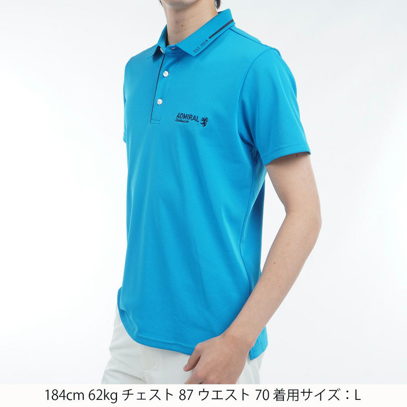 Men's Polo Shirt Admiral Golf Admiral Golf Japan Official Product 2025 Spring/Summer New Golf Wear