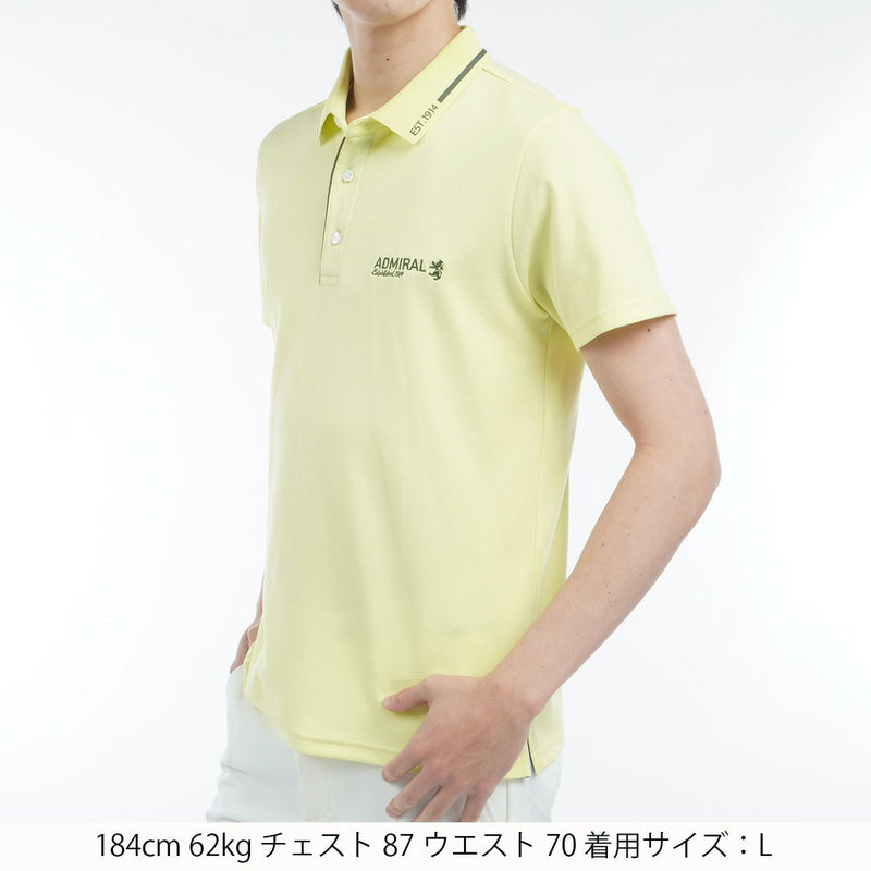 Men's Polo Shirt Admiral Golf Admiral Golf Japan Official Product 2025 Spring/Summer New Golf Wear