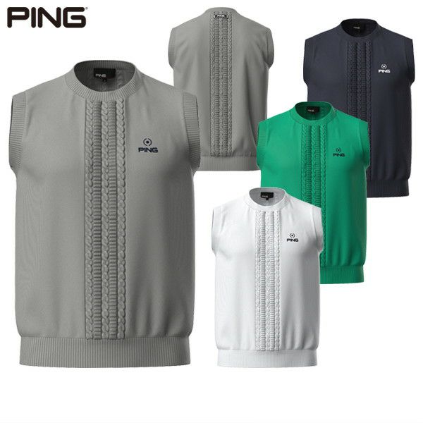 knitVest  Men's Ping PING 2025 Spring/Summer New Golf Wear