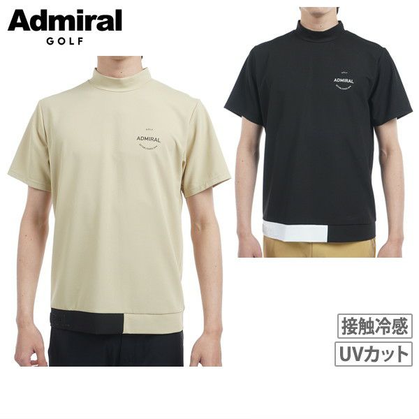 High neck shirt for men Admiral Golf Japan genuine product 2025 Spring/Summer New Golf Wear