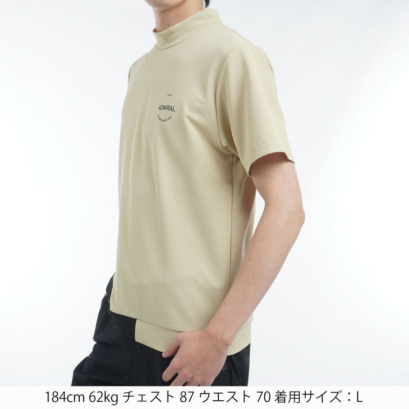 High neck shirt for men Admiral Golf Japan genuine product 2025 Spring/Summer New Golf Wear