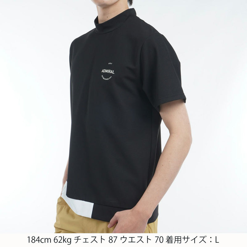 High neck shirt for men Admiral Golf Japan genuine product 2025 Spring/Summer New Golf Wear