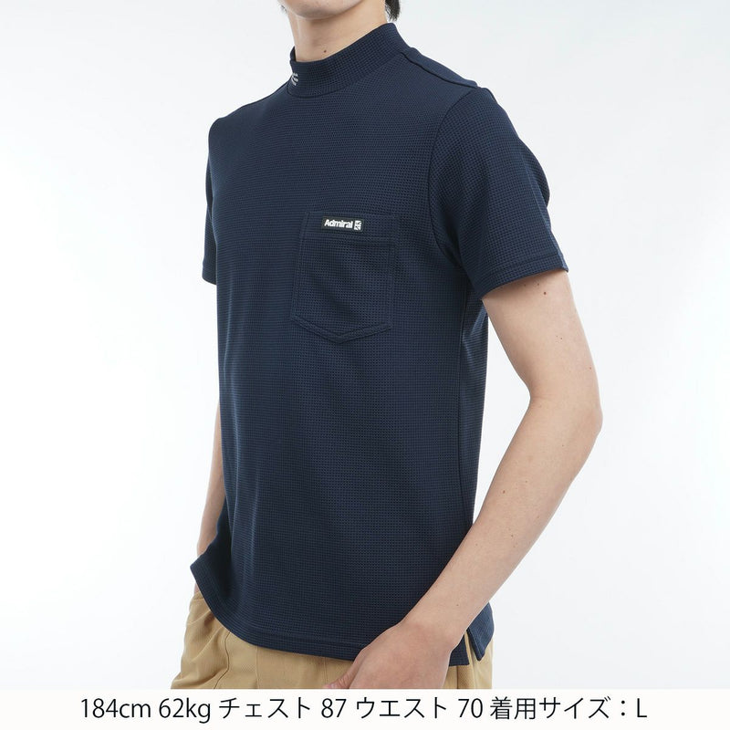 High neck shirt for men Admiral Golf Japan genuine product 2025 Spring/Summer New Golf Wear