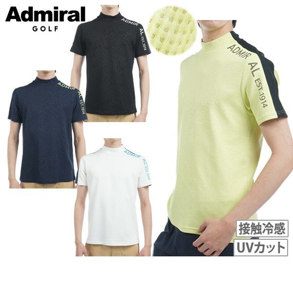 High neck shirt for men Admiral Golf Japan genuine product 2025 Spring/Summer New Golf Wear