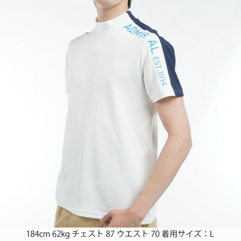 High neck shirt for men Admiral Golf Japan genuine product 2025 Spring/Summer New Golf Wear