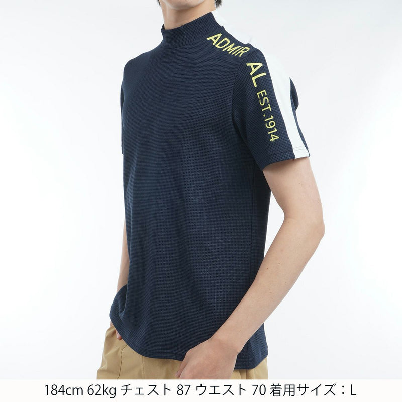 High neck shirt for men Admiral Golf Japan genuine product 2025 Spring/Summer New Golf Wear