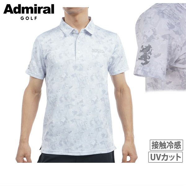 Men's Polo Shirt Admiral Golf Admiral Golf Japan Official Product 2025 Spring/Summer New Golf Wear