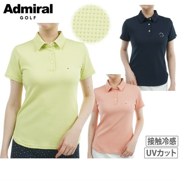 女子polo衬衫日本海军上将高尔夫球纯产品2025春季/夏季新高尔夫服装