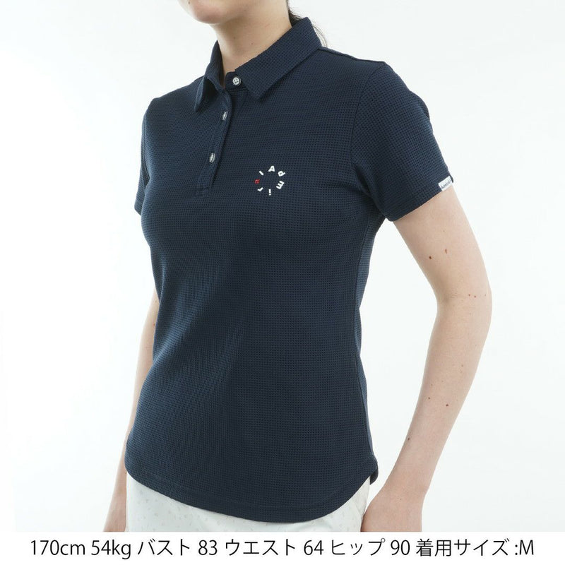 女子polo衬衫日本海军上将高尔夫球纯产品2025春季/夏季新高尔夫服装