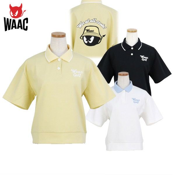 女子polo衬衫WAAC日本正版产品2025春季/夏季新高尔夫服装