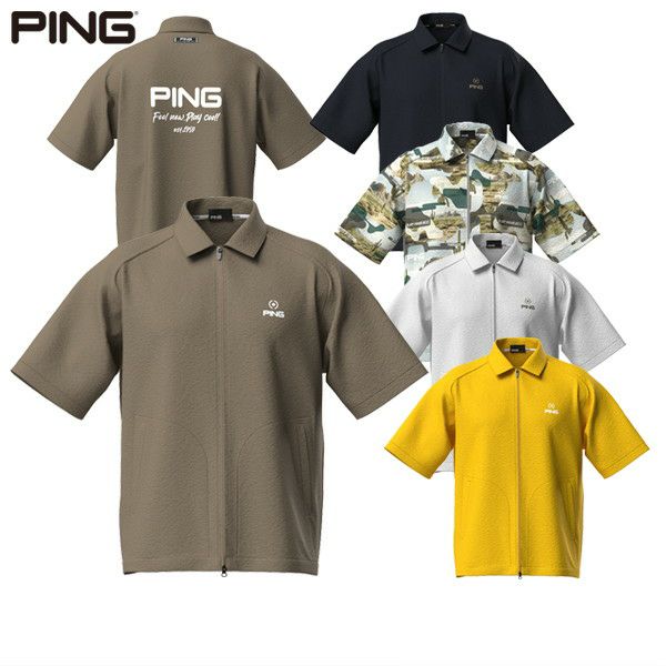 休閒襯衫男士ping Ping 2025春季/夏季新高爾夫服裝