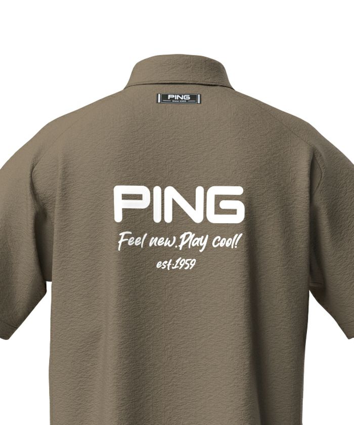 休閒襯衫男士ping Ping 2025春季/夏季新高爾夫服裝