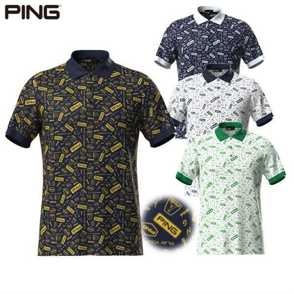 Men's Polo Shirt PING 2025 Spring/Summer New Golf Wear