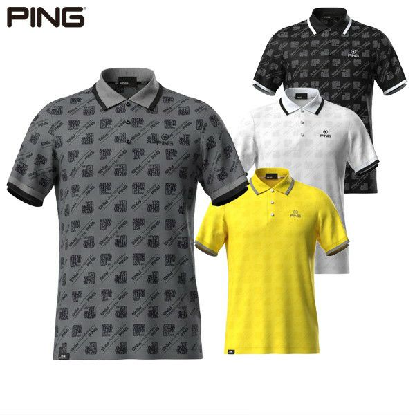 Men's Polo Shirt PING 2025 Spring/Summer New Golf Wear