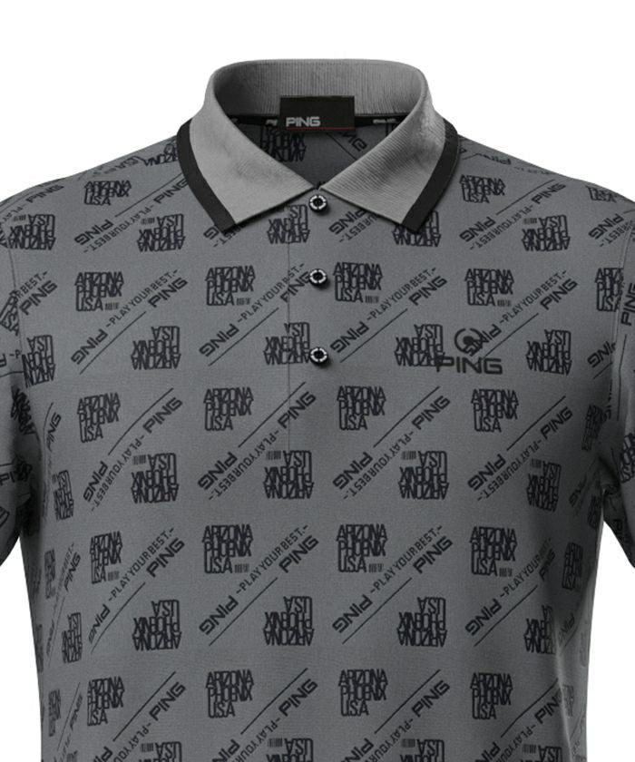 Men's Polo Shirt PING 2025 Spring/Summer New Golf Wear