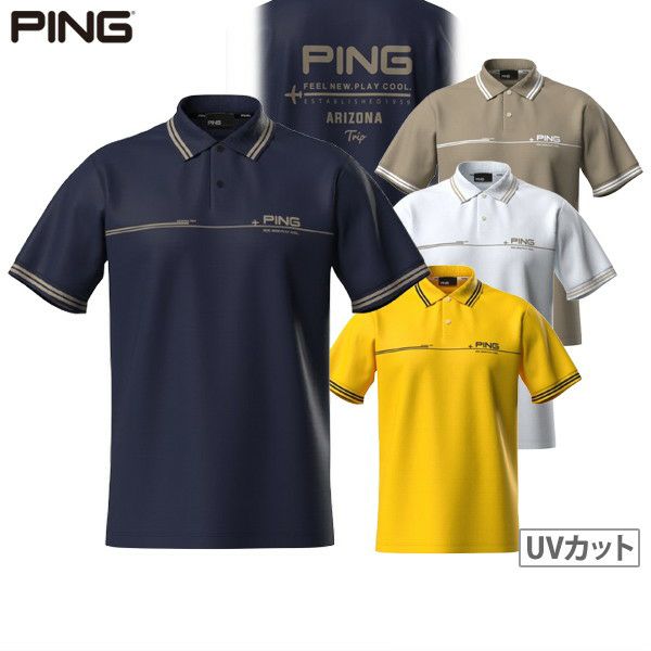 Men's Polo Shirt PING 2025 Spring/Summer New Golf Wear