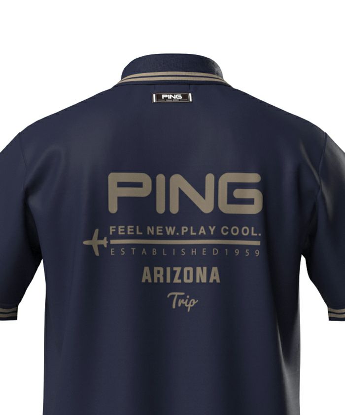 Men's Polo Shirt PING 2025 Spring/Summer New Golf Wear