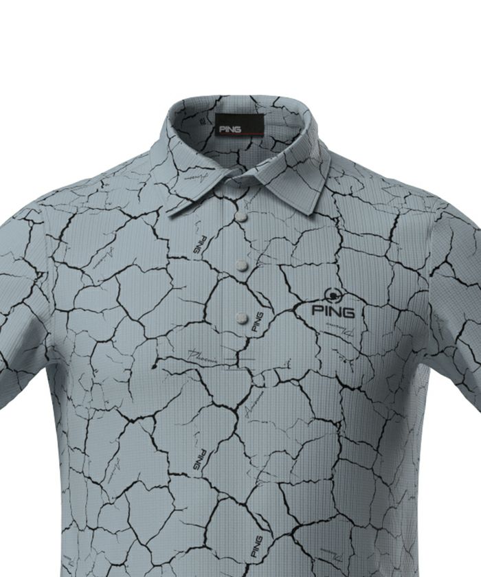 Men's Polo Shirt PING 2025 Spring/Summer New Golf Wear