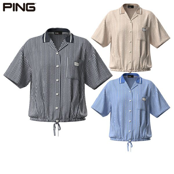 女性休閒襯衫ping ping 2025春季/夏季新高爾夫服裝