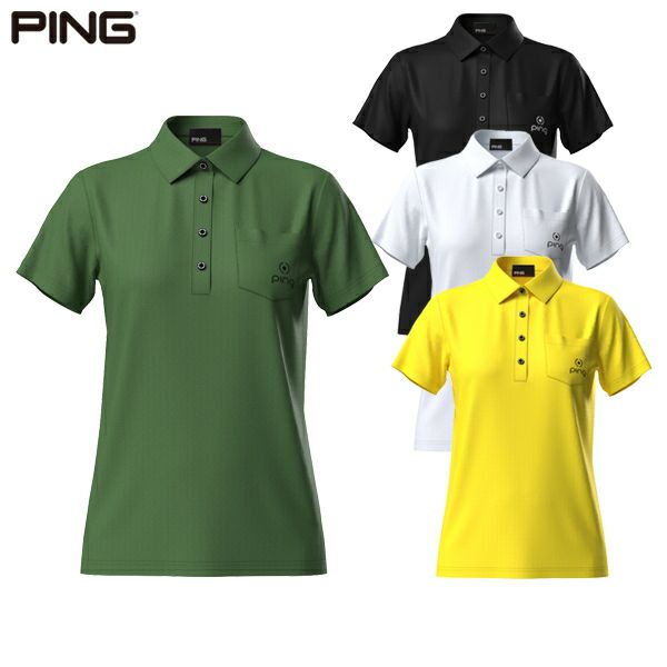 Short Sleeve Polo Shirt for Women Ping PING 2025 Spring/Summer New Golf Wear