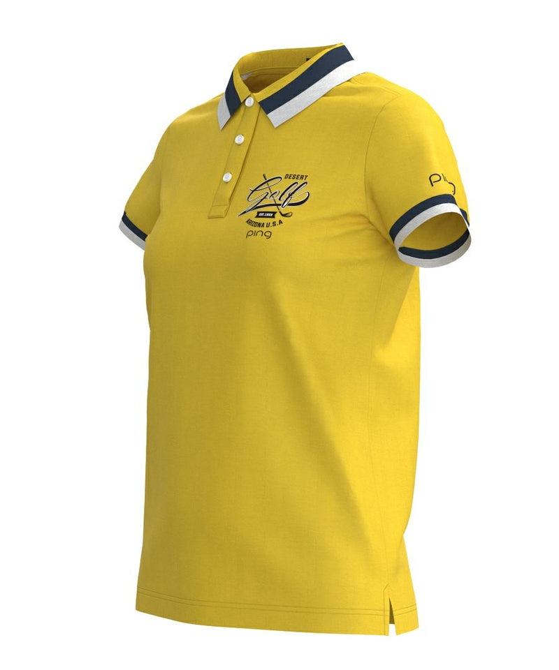 Short Sleeve Polo Shirt for Women Ping PING 2025 Spring/Summer New Golf Wear