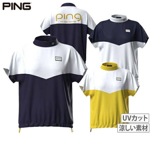 High neck shirt for women PING 2025 Spring/Summer New Golf Wear