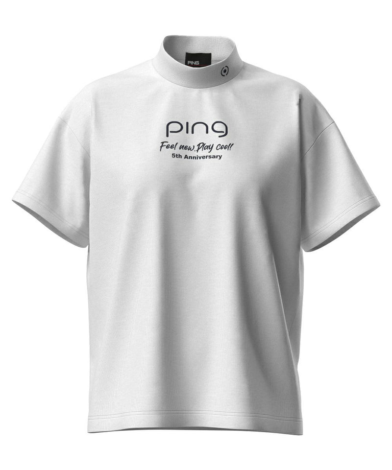 女性短袖高颈衬衫Ping Ping 2025春季/夏季新高尔夫服装