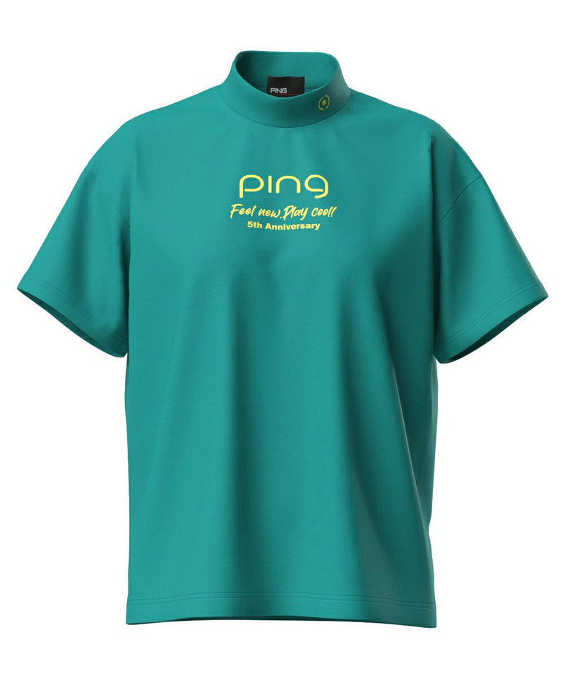 女性短袖高颈衬衫Ping Ping 2025春季/夏季新高尔夫服装