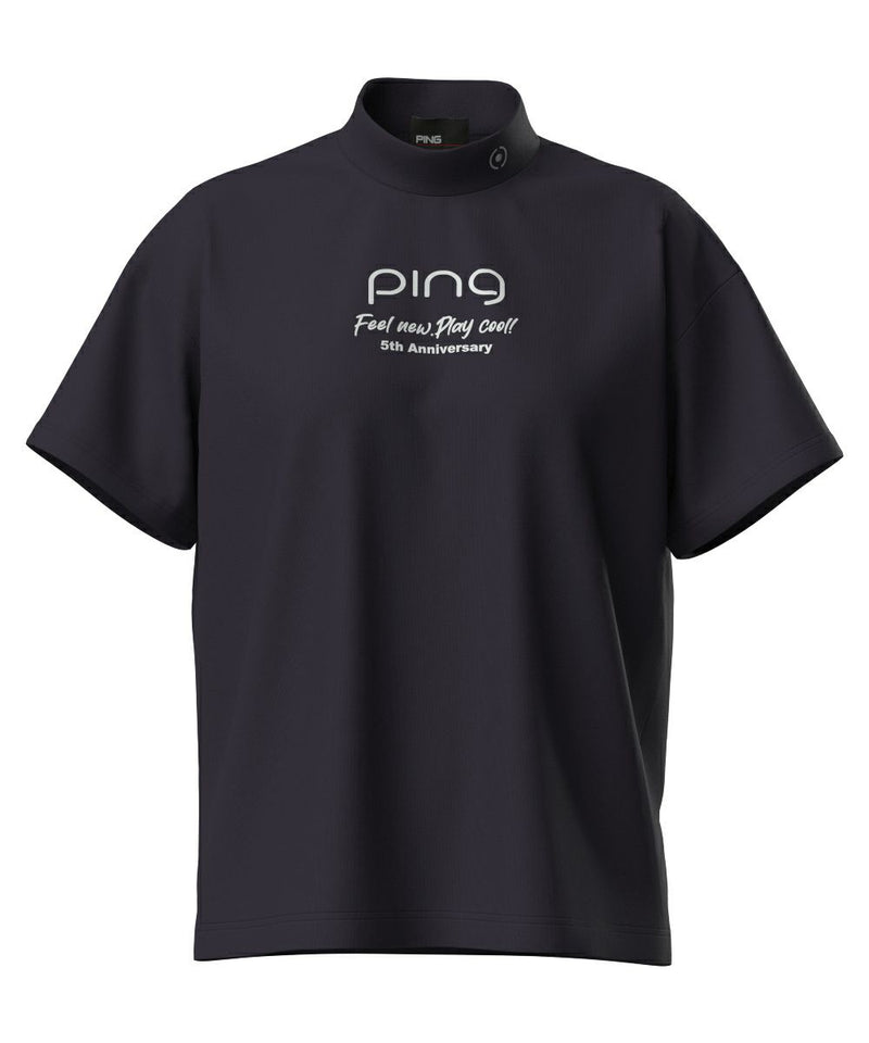 女性短袖高頸襯衫Ping Ping 2025春季/夏季新高爾夫服裝