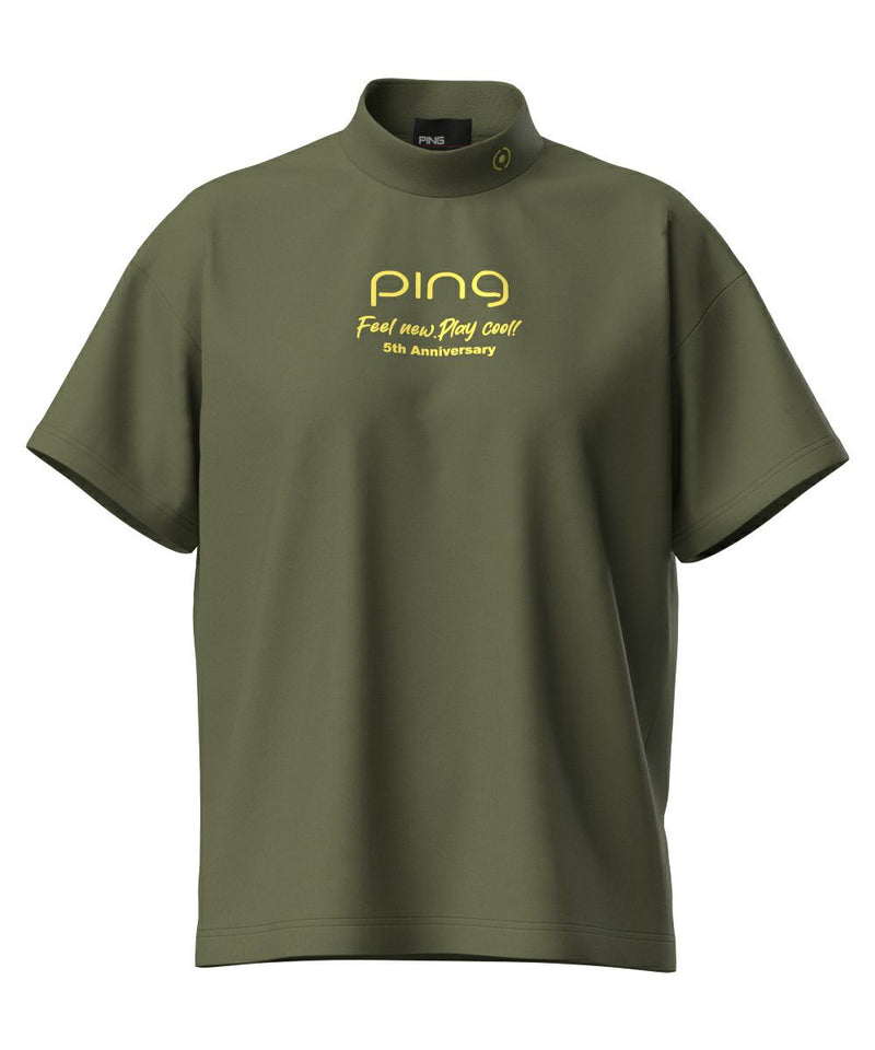 女性短袖高頸襯衫Ping Ping 2025春季/夏季新高爾夫服裝