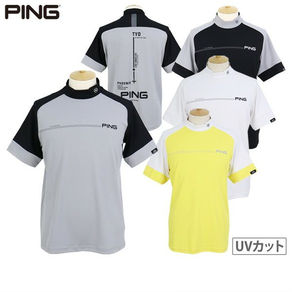 High Neck Shirt Men's Ping PING 2025 Spring/Summer New Golf Wear