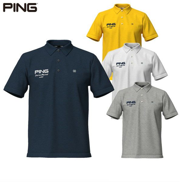 Men's Polo Shirt PING 2025 Spring/Summer New Golf Wear