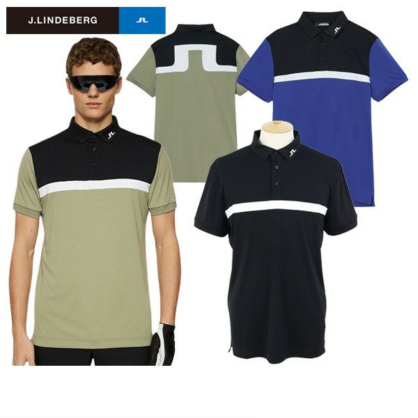 Men's Polo Shirt J.LINDEBERG Japan Official Product 2025 Spring/Summer New Golf Wear