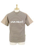 High neck shirt for men VIVA HEART 2025 Spring/Summer New Golf Wear