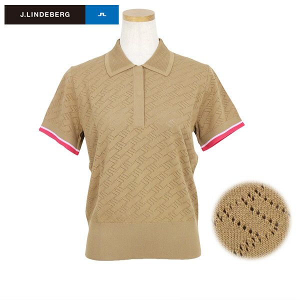 Polo shirt for women J.LINDEBERG J.LINDEBERG Japanese genuine product 2025 Spring/Summer new golf wear