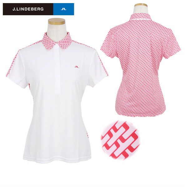 Polo shirt for women J.LINDEBERG J.LINDEBERG Japanese genuine product 2025 Spring/Summer new golf wear